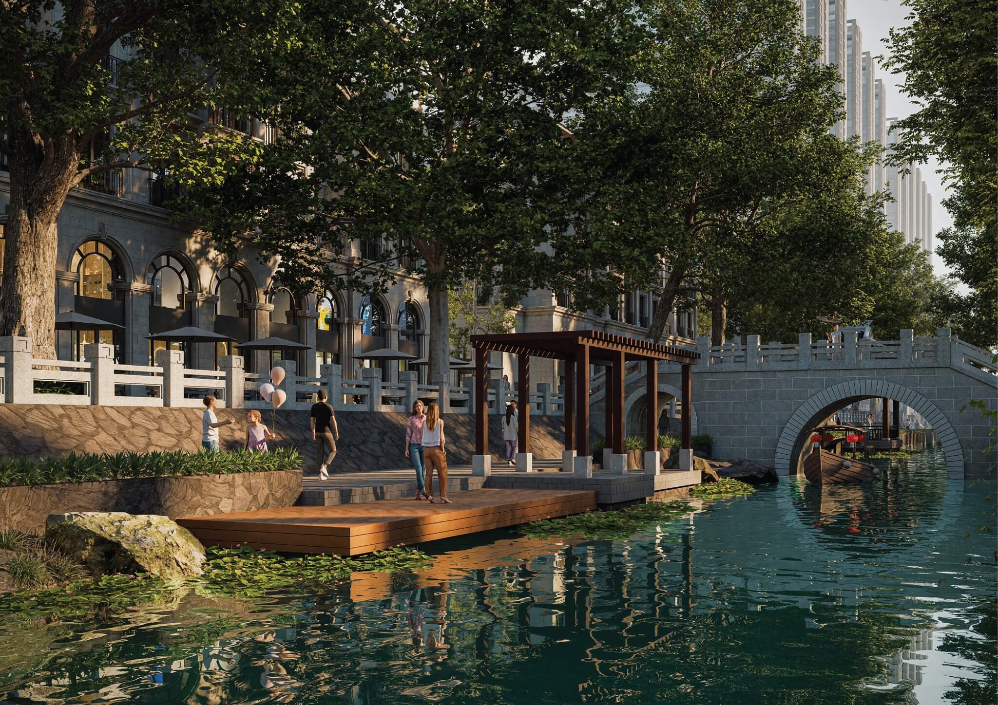 dòng sông di sản tại sunshine legend city hưng yên