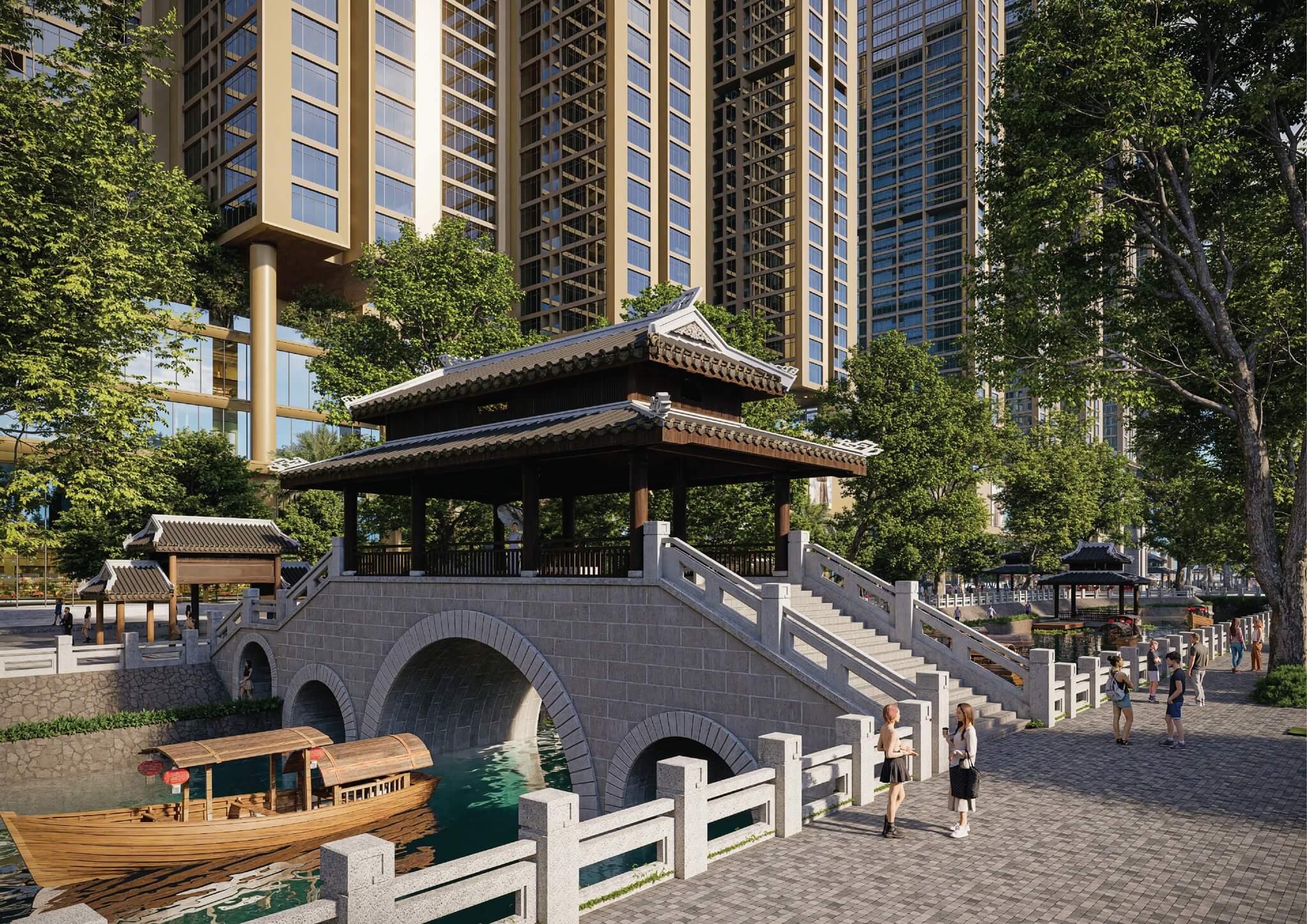 phố đi bộ ven sông dự án sunshine legend city